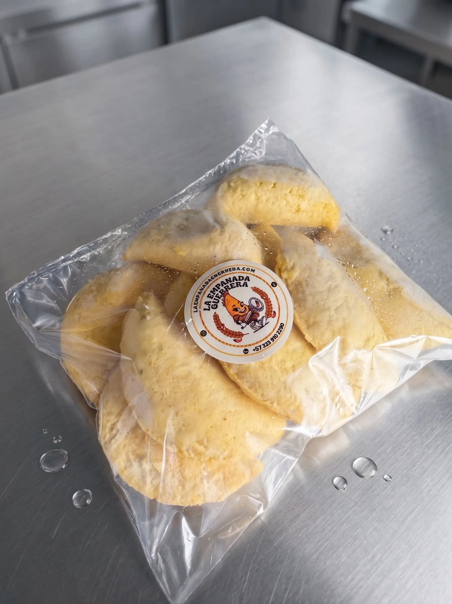 Paquete de empanadas congeladas carnudas para negocios